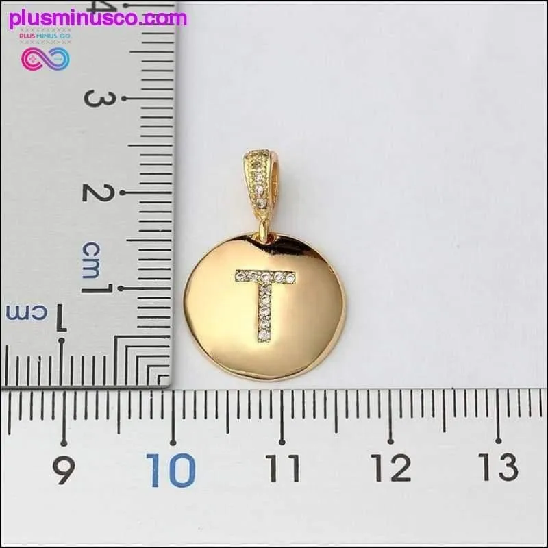 Letter Necklace Gold 26 Letters Charm Necklaces Pendants