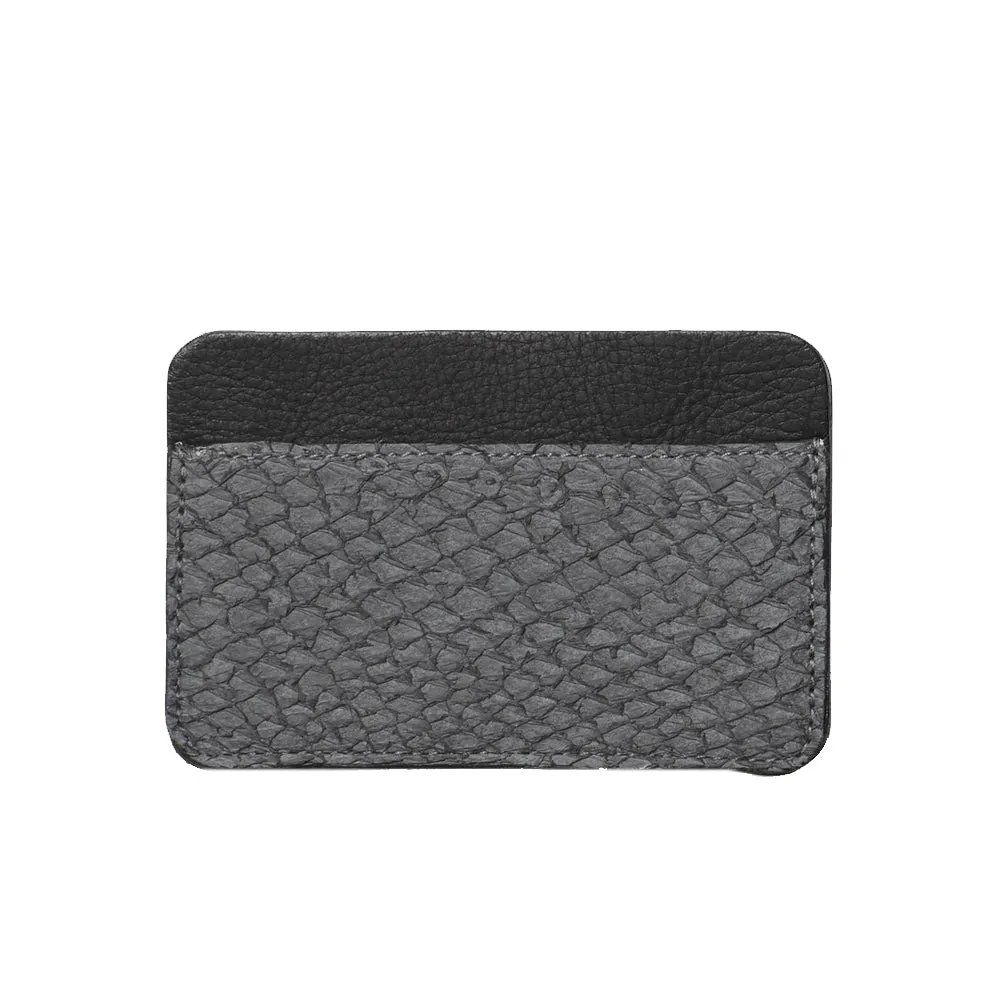 LIBERTY cardholder, salmon skin, grey