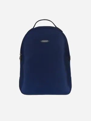 Lively Apple Skin & Recycled Nylon Backpack | Navy Blue