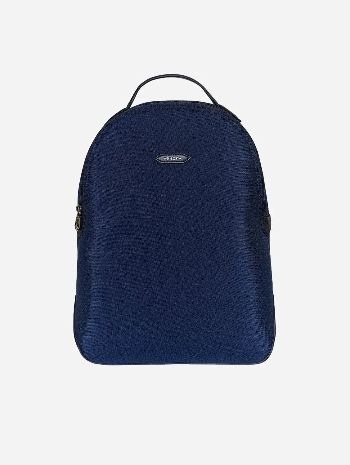 Lively Apple Skin & Recycled Nylon Backpack | Navy Blue
