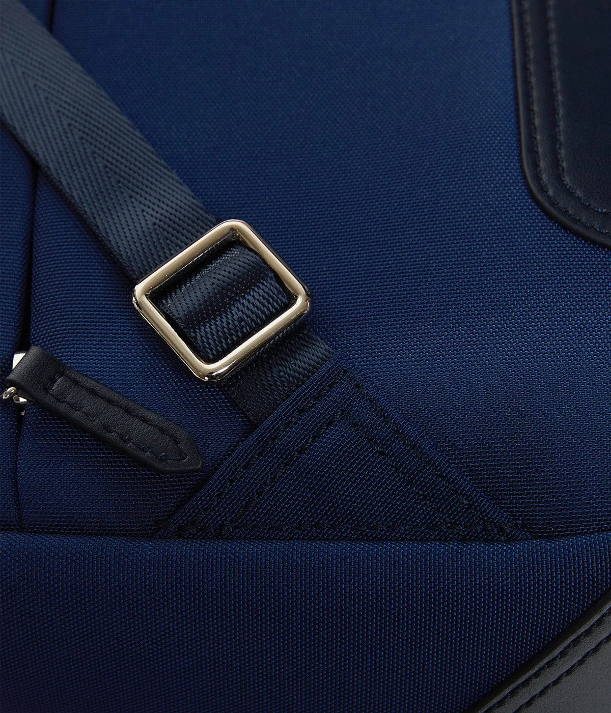 Lively Apple Skin & Recycled Nylon Backpack | Navy Blue