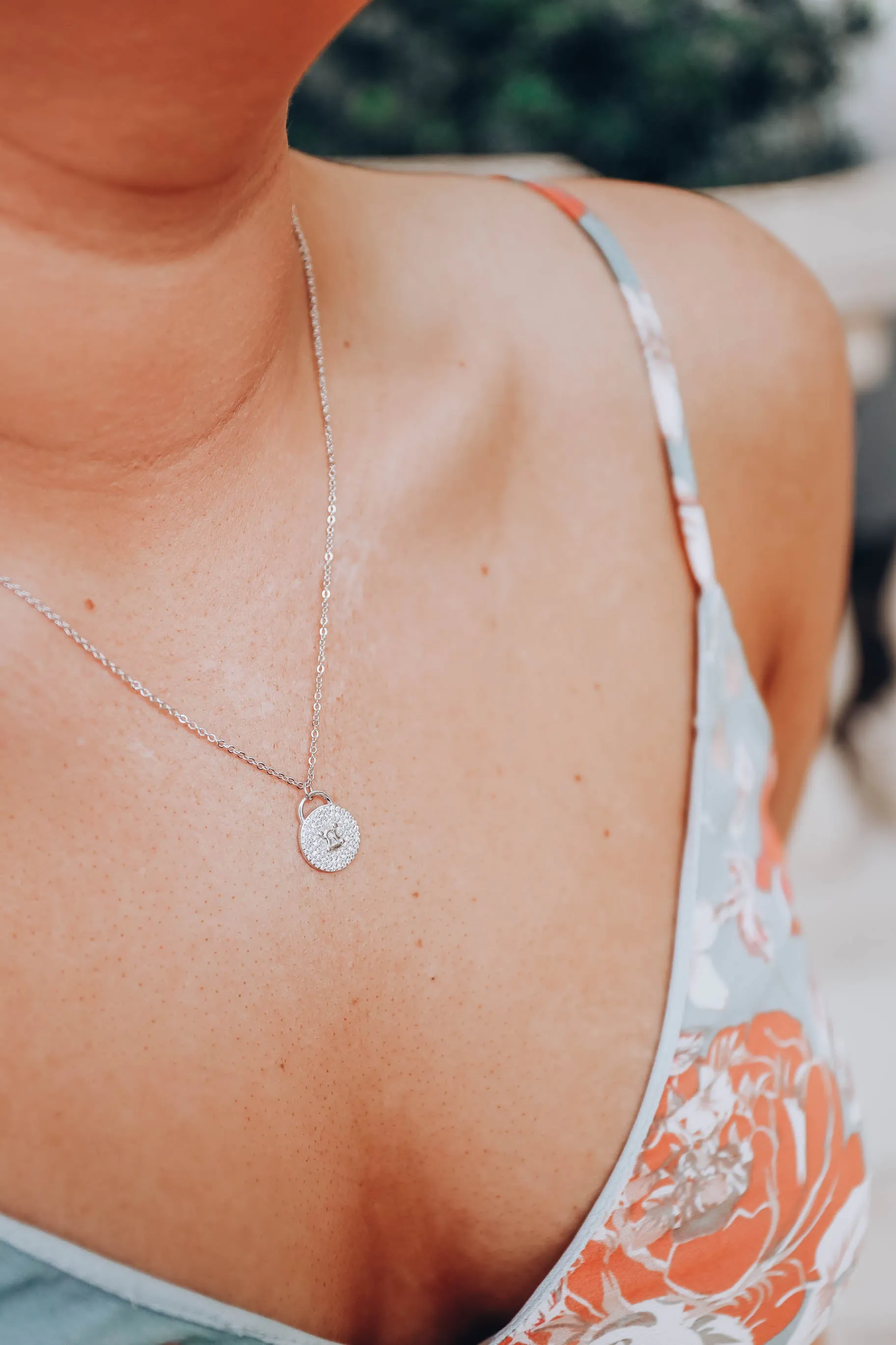 Lock N Key Pendant Necklace by B.b.Lila - Silver