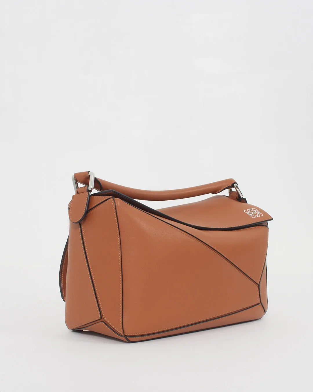 Loewe Tan/Brown Leather Medium Puzzle Bag