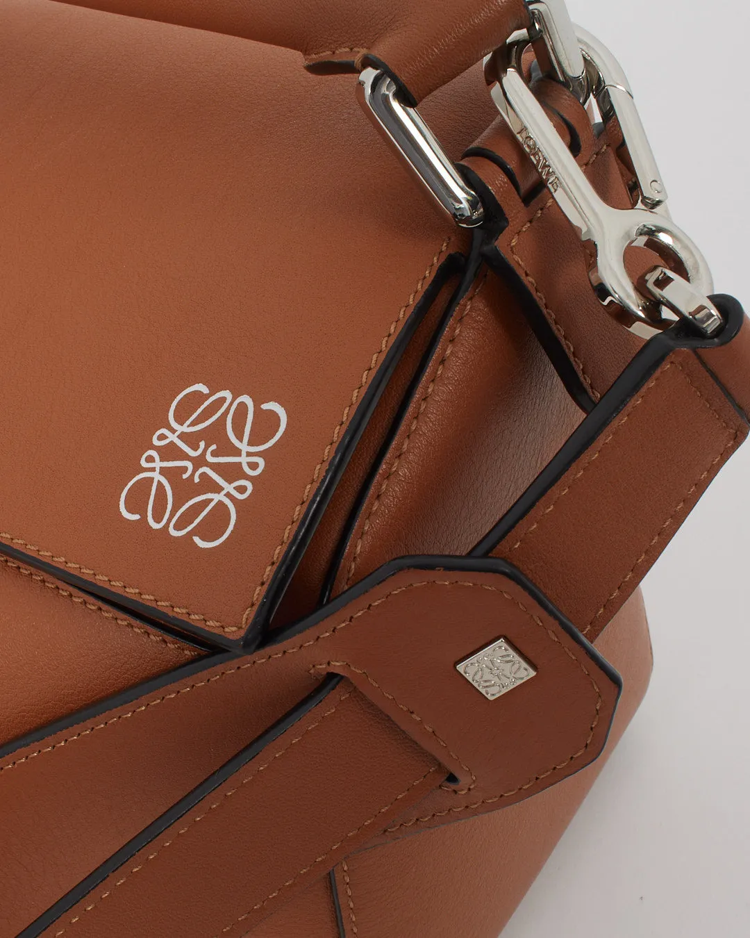 Loewe Tan/Brown Leather Medium Puzzle Bag
