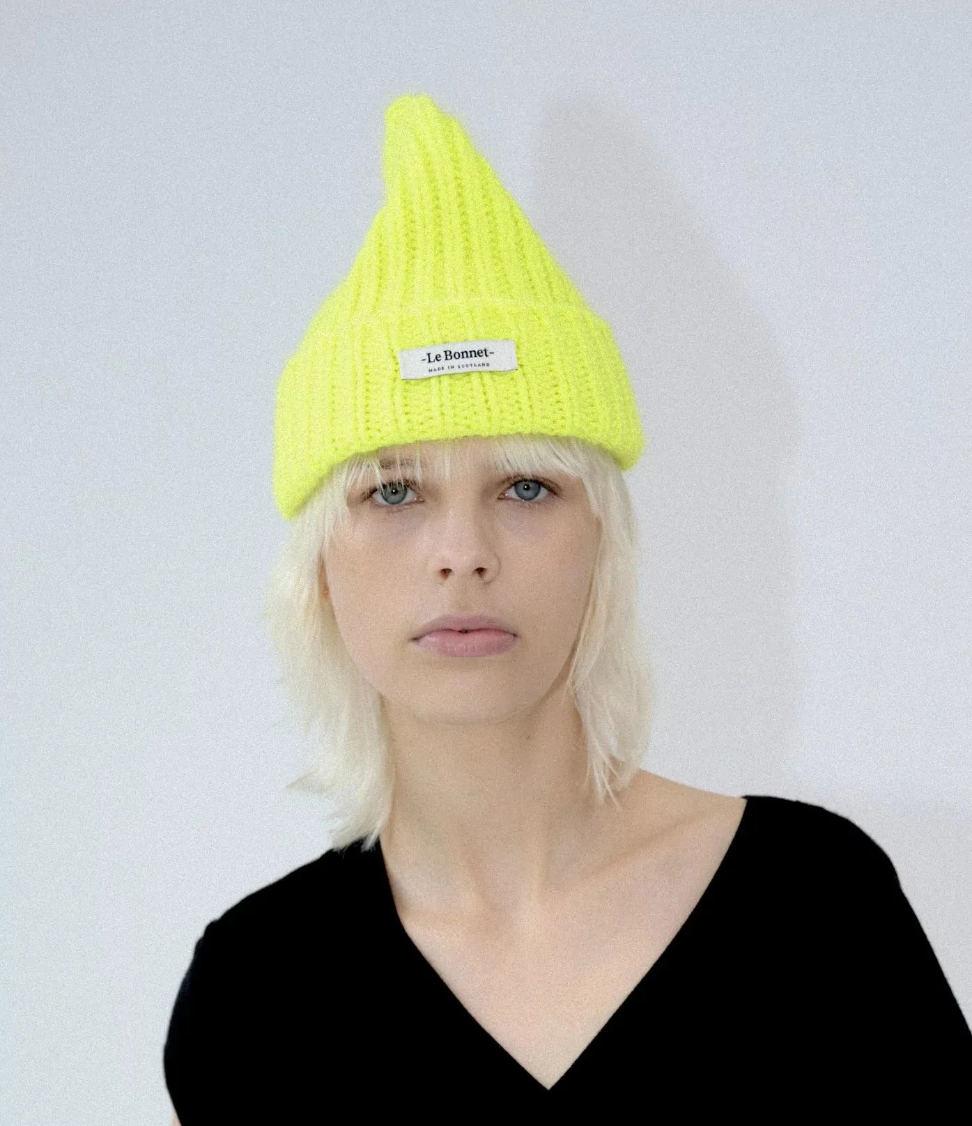 Logo Beanie, Fluo Yellow