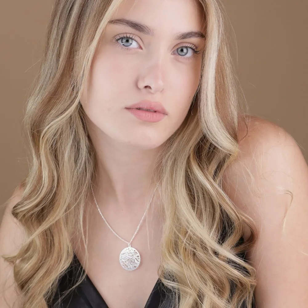 London Silver - City Map Necklace
