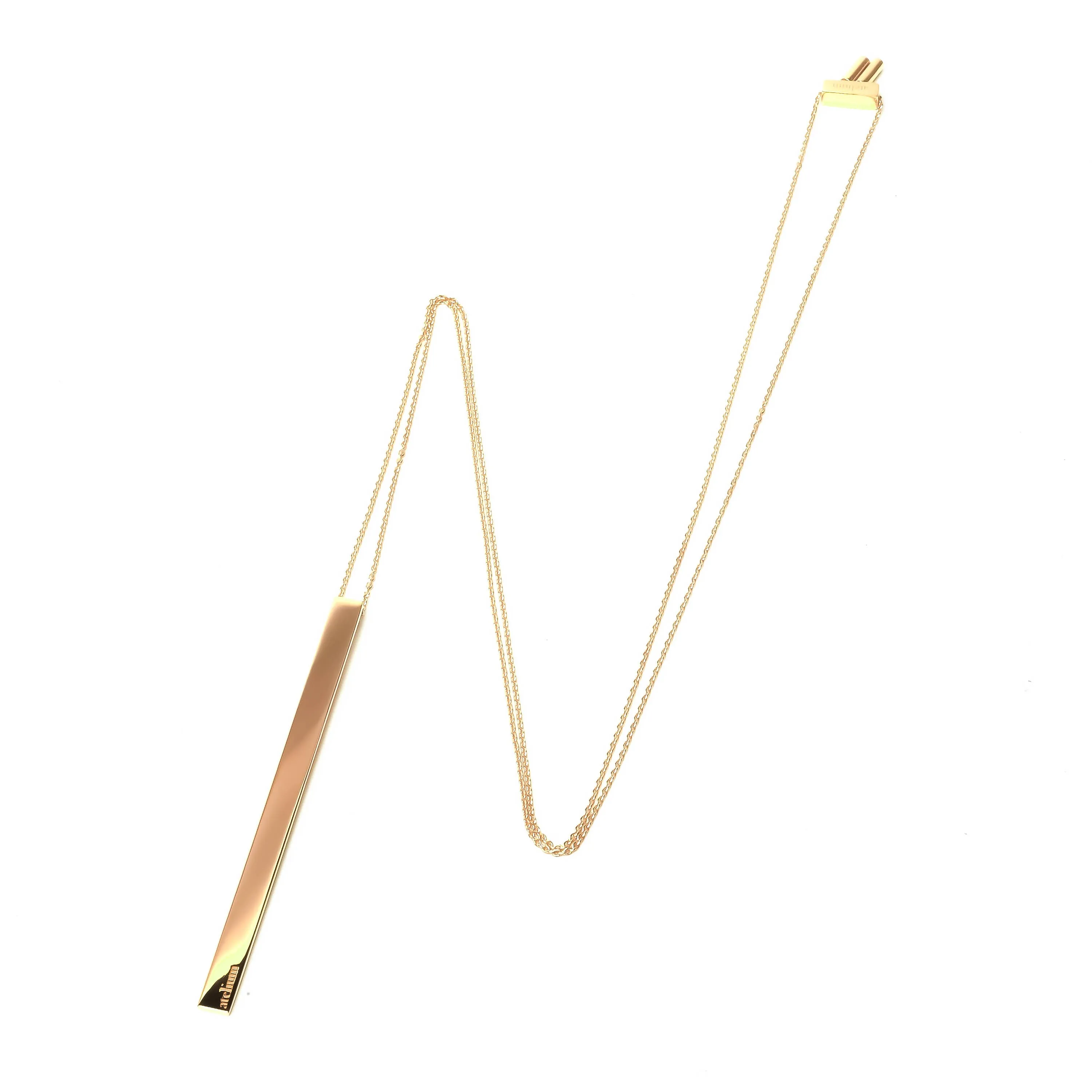 Long Bar Pendant Necklace