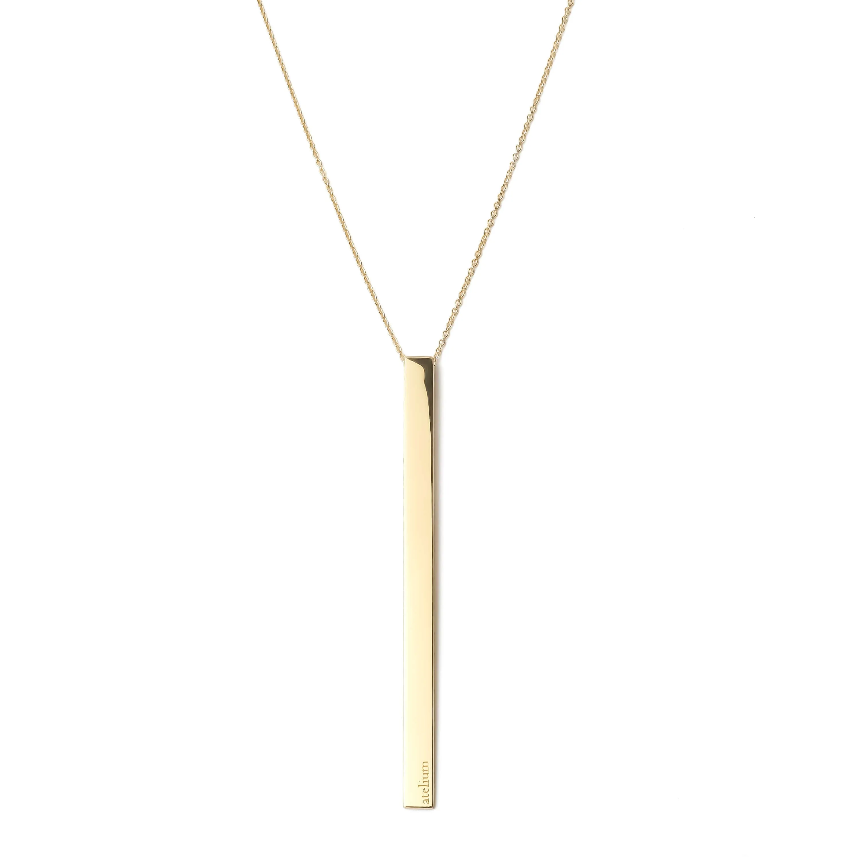 Long Bar Pendant Necklace