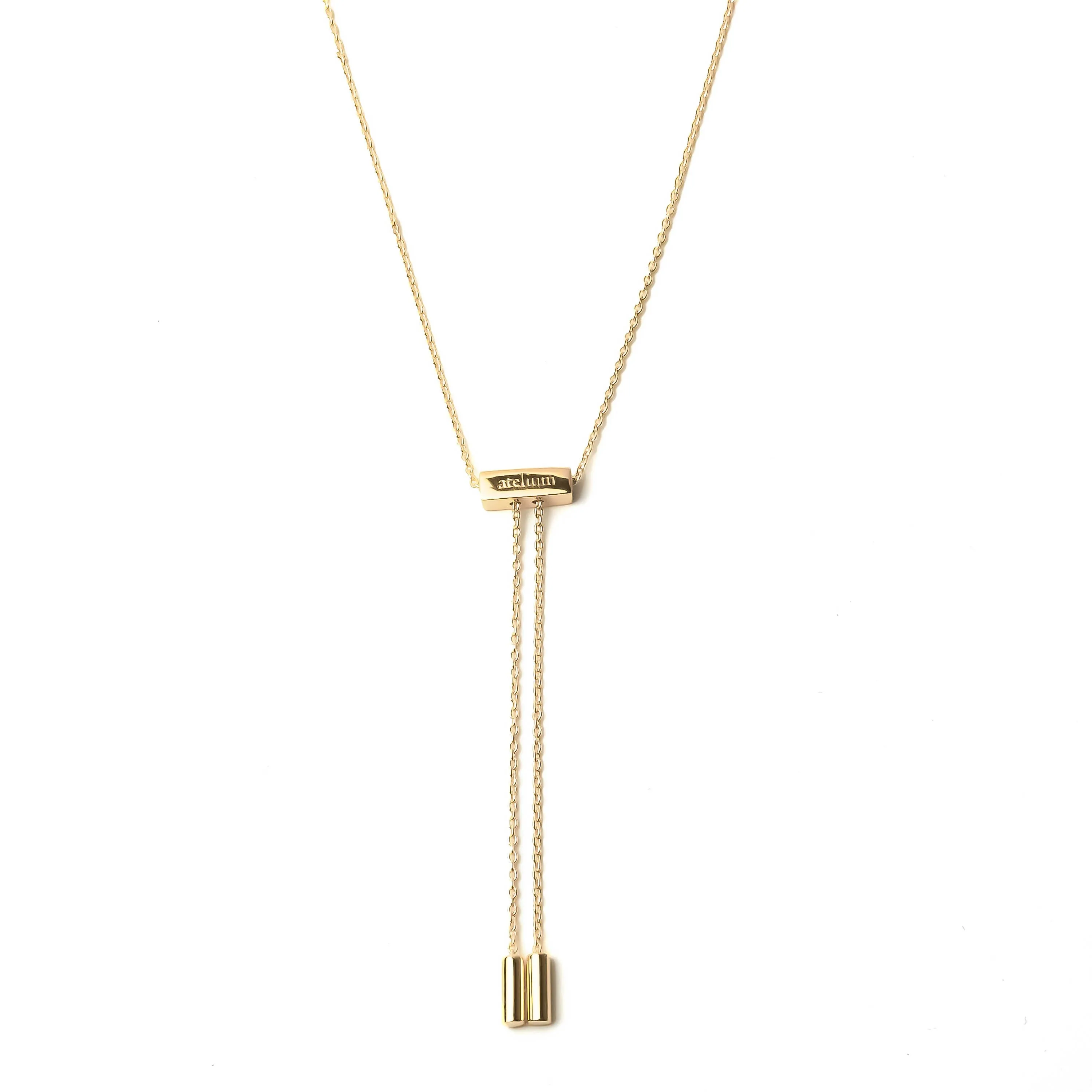 Long Bar Pendant Necklace