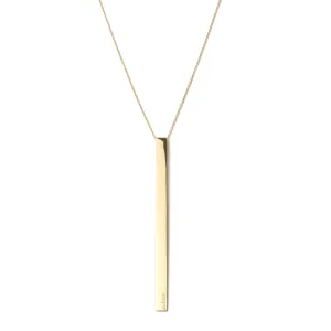 Long Bar Pendant Necklace