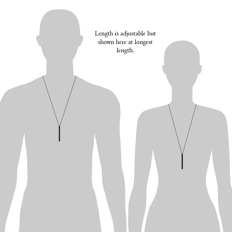 Long Bar Pendant Necklace