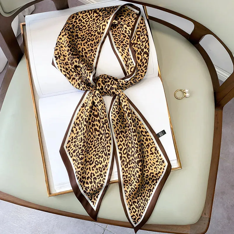 Long Silk Scarf Bag Tie