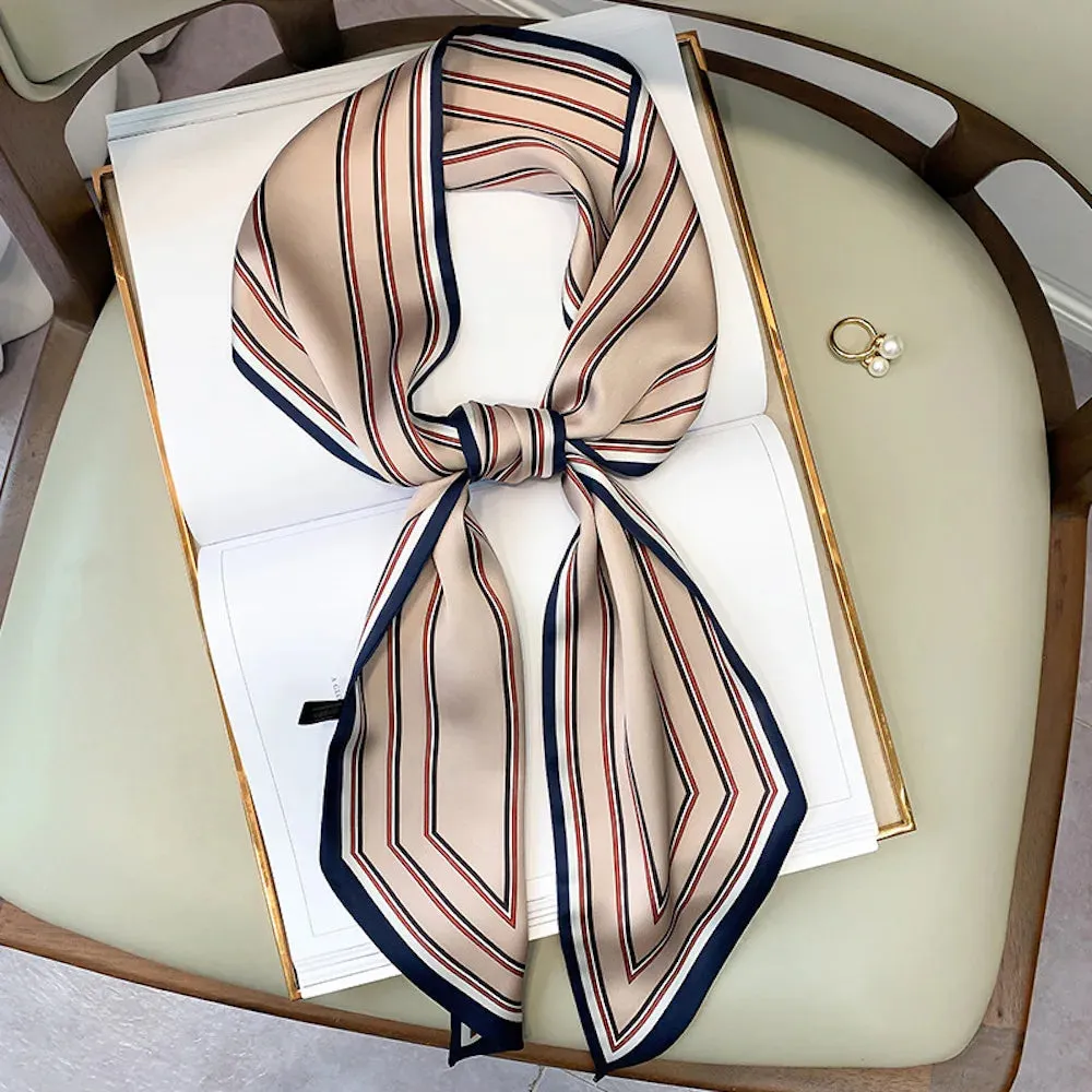 Long Silk Scarf Bag Tie