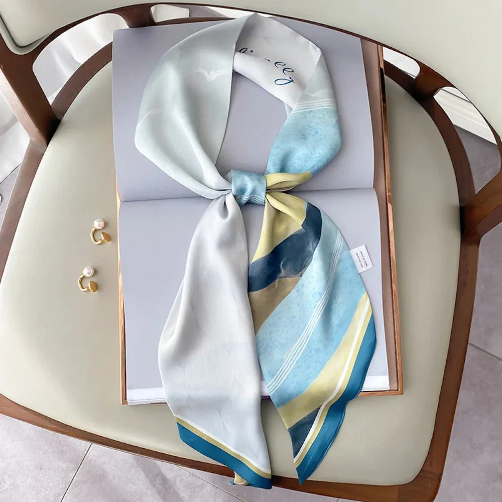 Long Silk Scarf Bag Tie