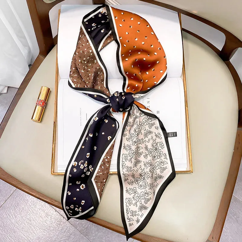 Long Silk Scarf Bag Tie