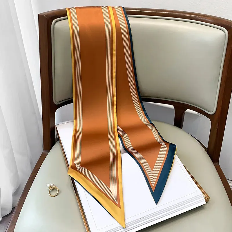 Long Silk Scarf Bag Tie