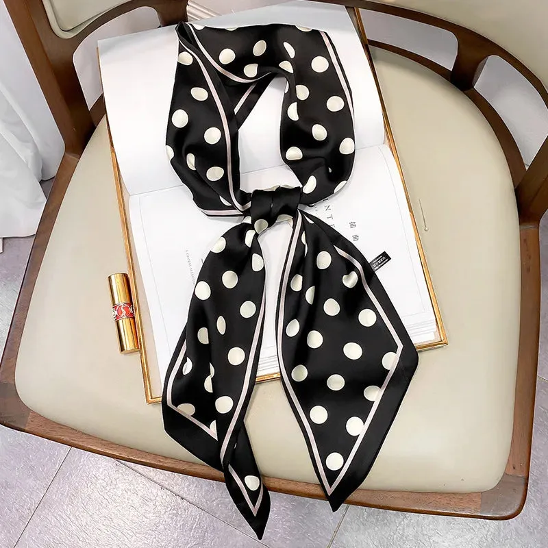 Long Silk Scarf Bag Tie