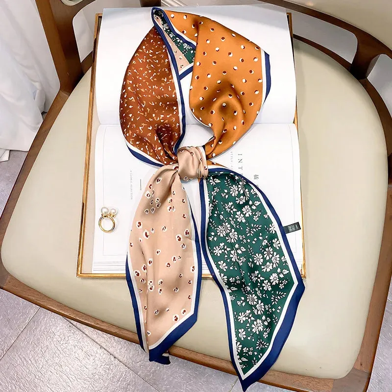 Long Silk Scarf Bag Tie