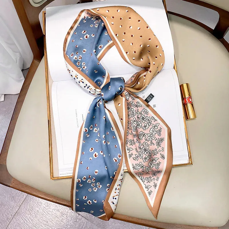 Long Silk Scarf Bag Tie