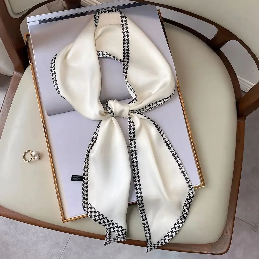 Long Silk Scarf Bag Tie