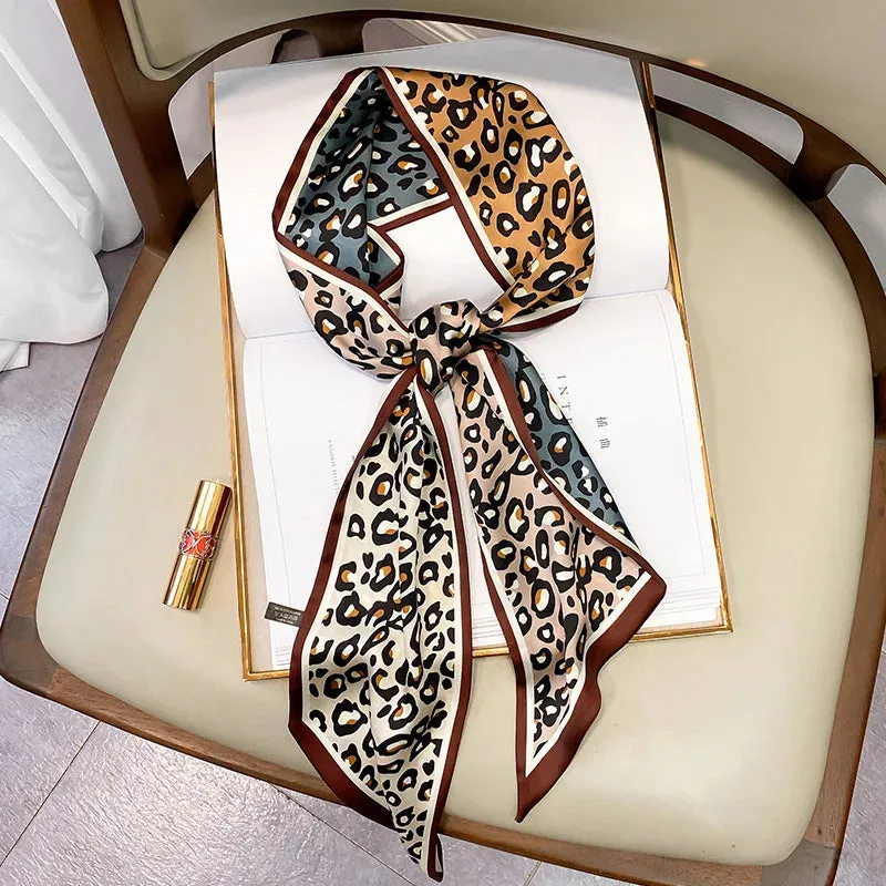Long Silk Scarf Bag Tie