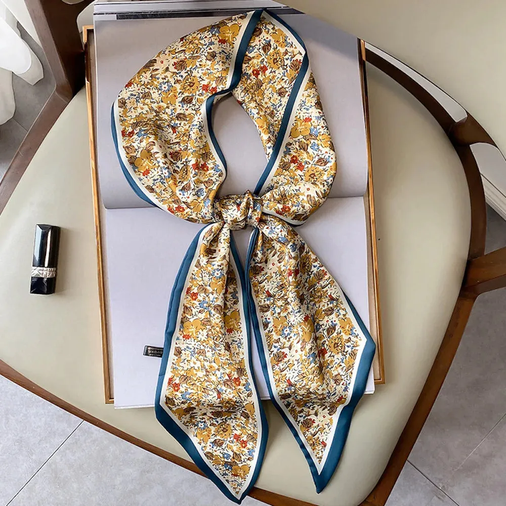 Long Silk Scarf Bag Tie