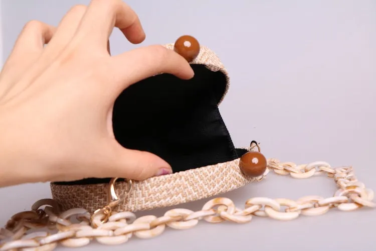 Lorie Round Mini Bag With Resin Straps - 3 Styles
