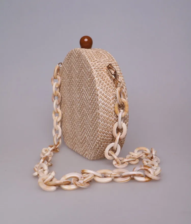 Lorie Round Mini Bag With Resin Straps - 3 Styles