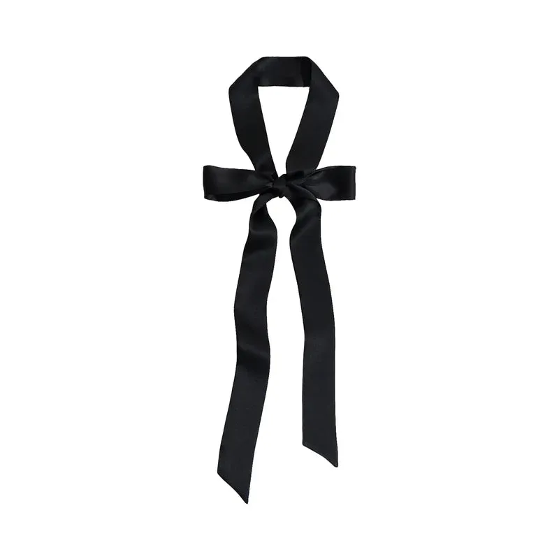 Lost Patterns "La Collectionneuse" Silk Ribbon Scarf - Black