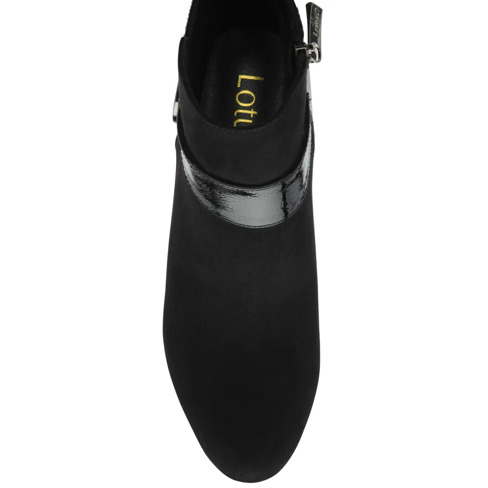 Lotus Kirsty Black Ankle Boots
