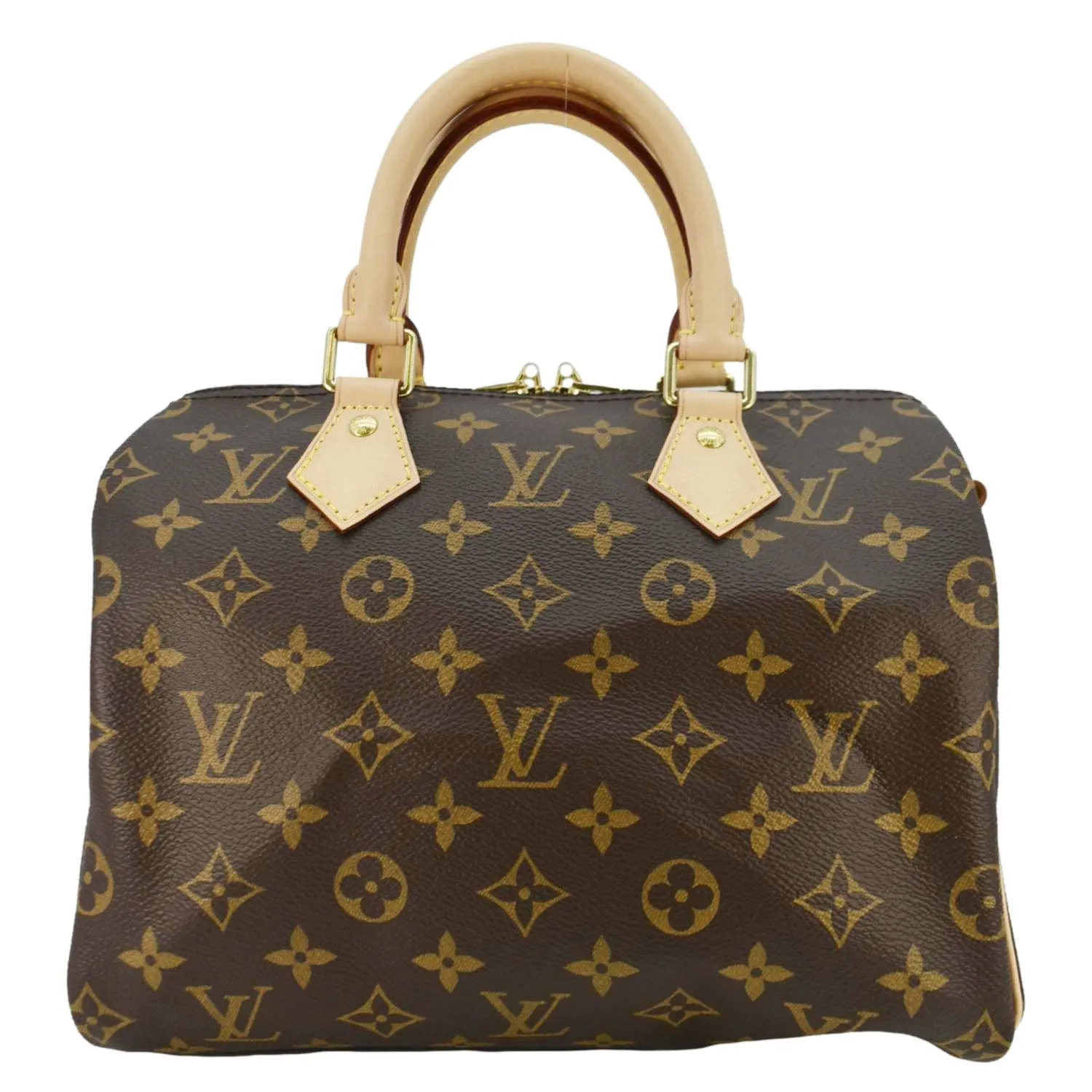 LOUIS VUITON Speedy 25 Bandouliere Monogram Canvas Shoulder Bag Brown