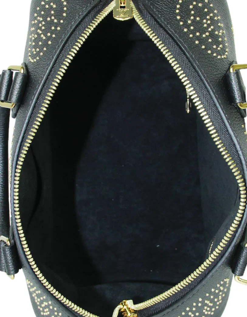 Louis Vuitton Black Studded Monogram Giant Speedy Bandouliere 25 Bag