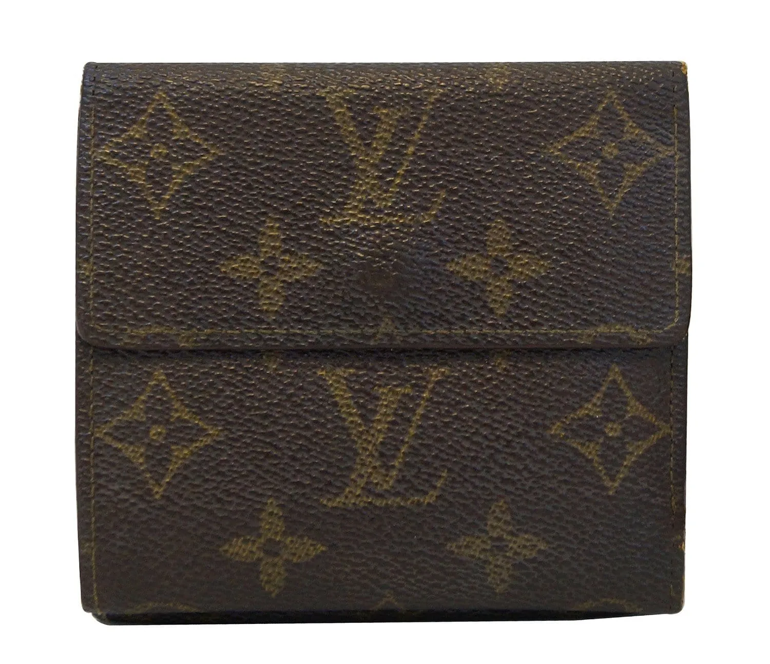 LOUIS VUITTON Brown Elise Bifold Two In One Custom Made Wallet