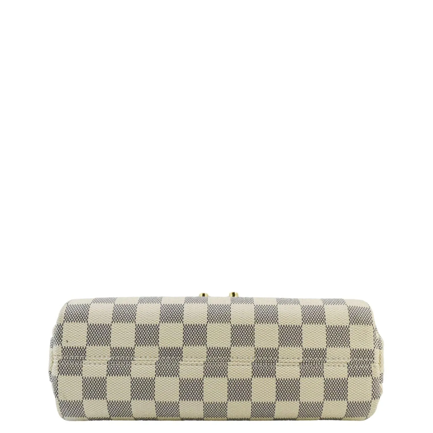 LOUIS VUITTON Croisette Damier Azur Satchel Crossbody Bag Rose Ballerine