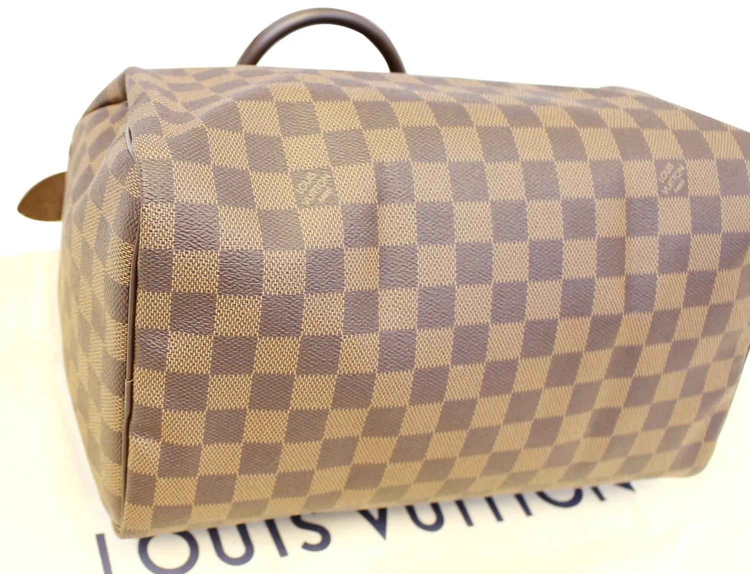 LOUIS VUITTON Damier Ebene Speedy 30 Satchel Bag