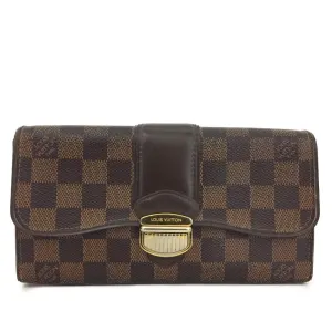 Louis Vuitton Damier Portefeiulle Sistina Long Bifold Wallet