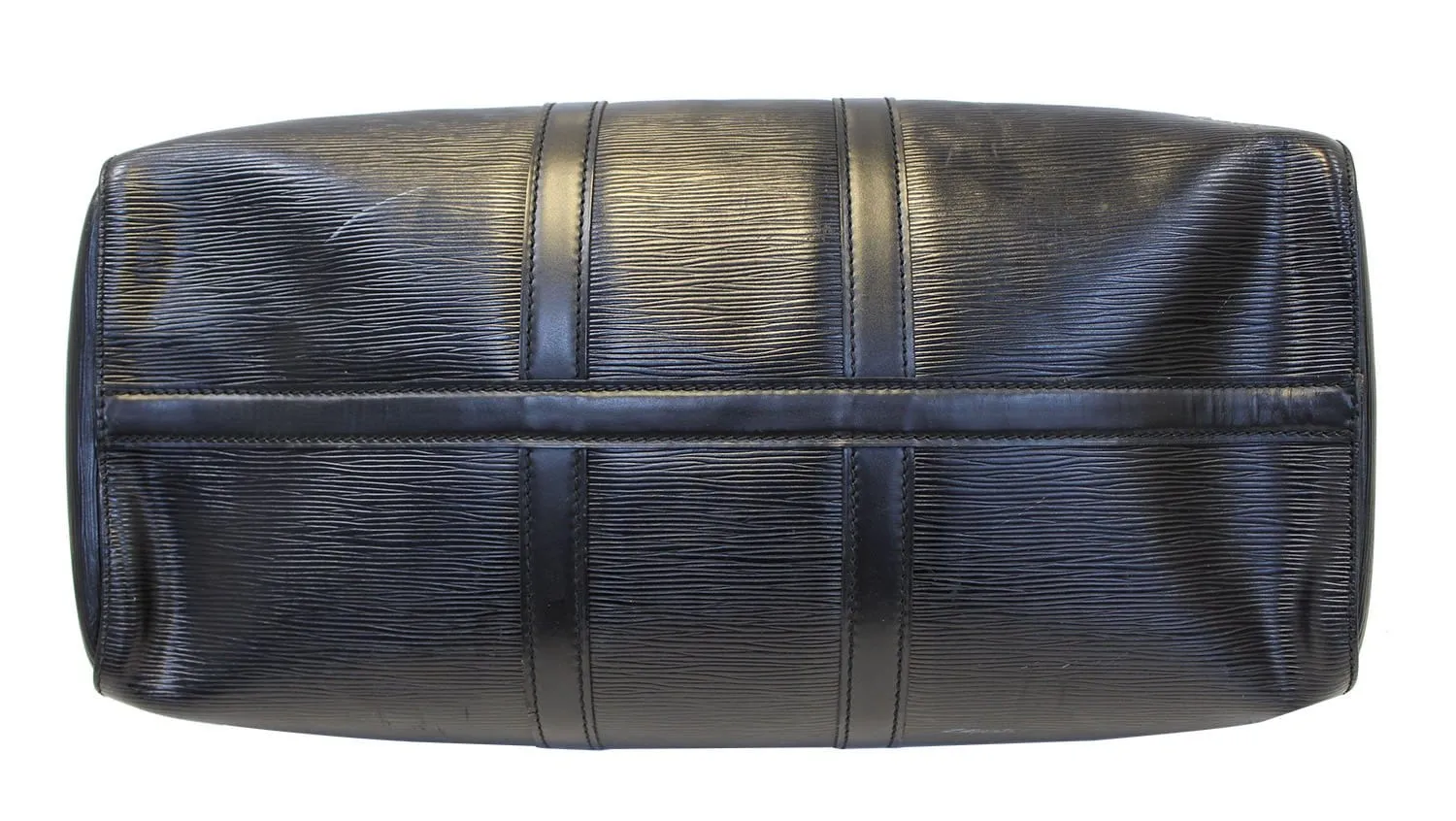 LOUIS VUITTON Epi Leather Black Keepall 45 Boston Satchel Bag