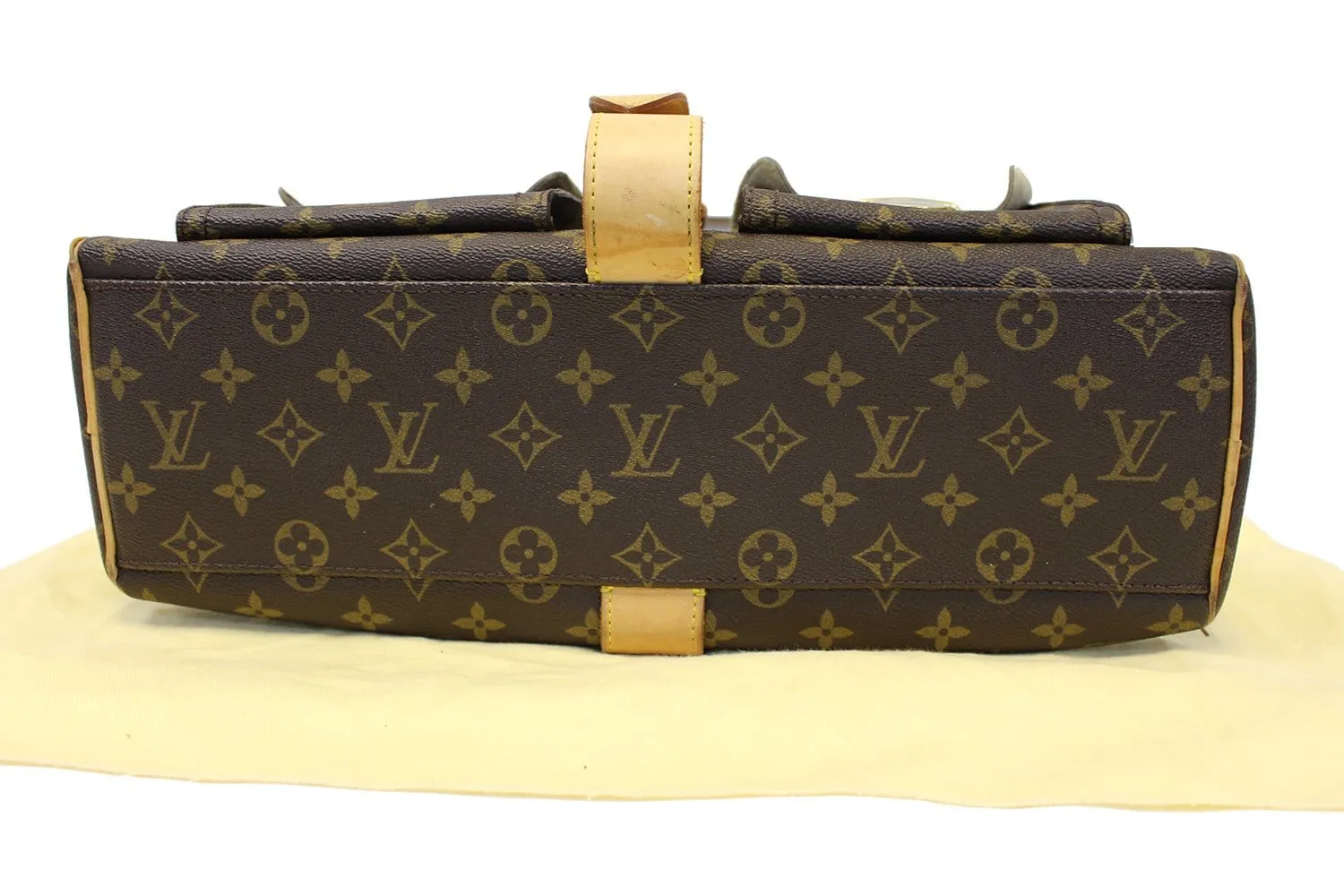 LOUIS VUITTON Monogram Canvas Brown Manhattan GM Satchel Bag