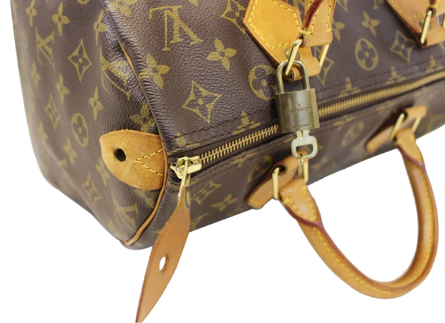 LOUIS VUITTON Monogram Canvas Speedy 30 Satchel Bag