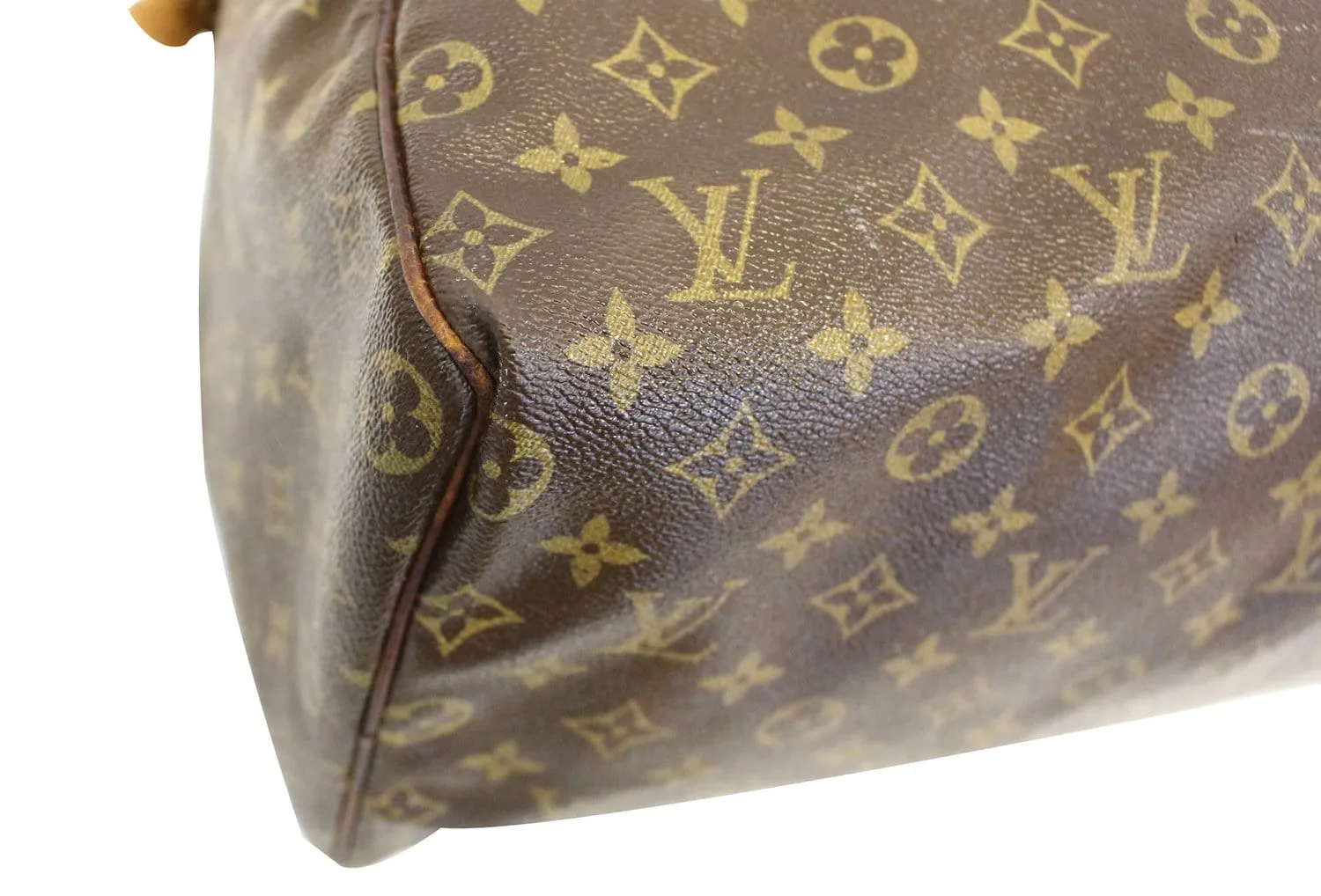 LOUIS VUITTON Monogram Canvas Speedy 40 Brown Satchel Bag