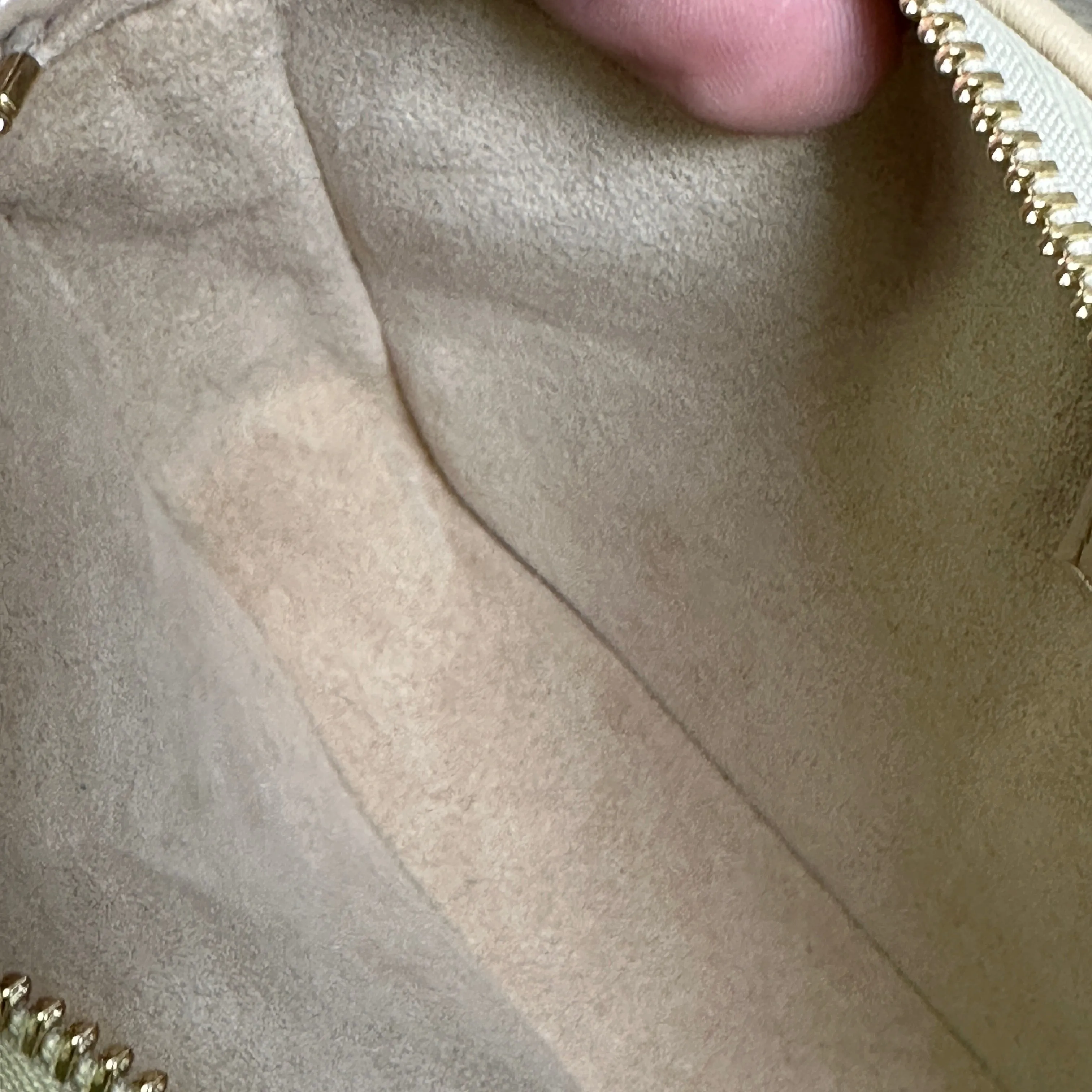 Louis Vuitton Quilted Lambskin Troca Pochette - Beige