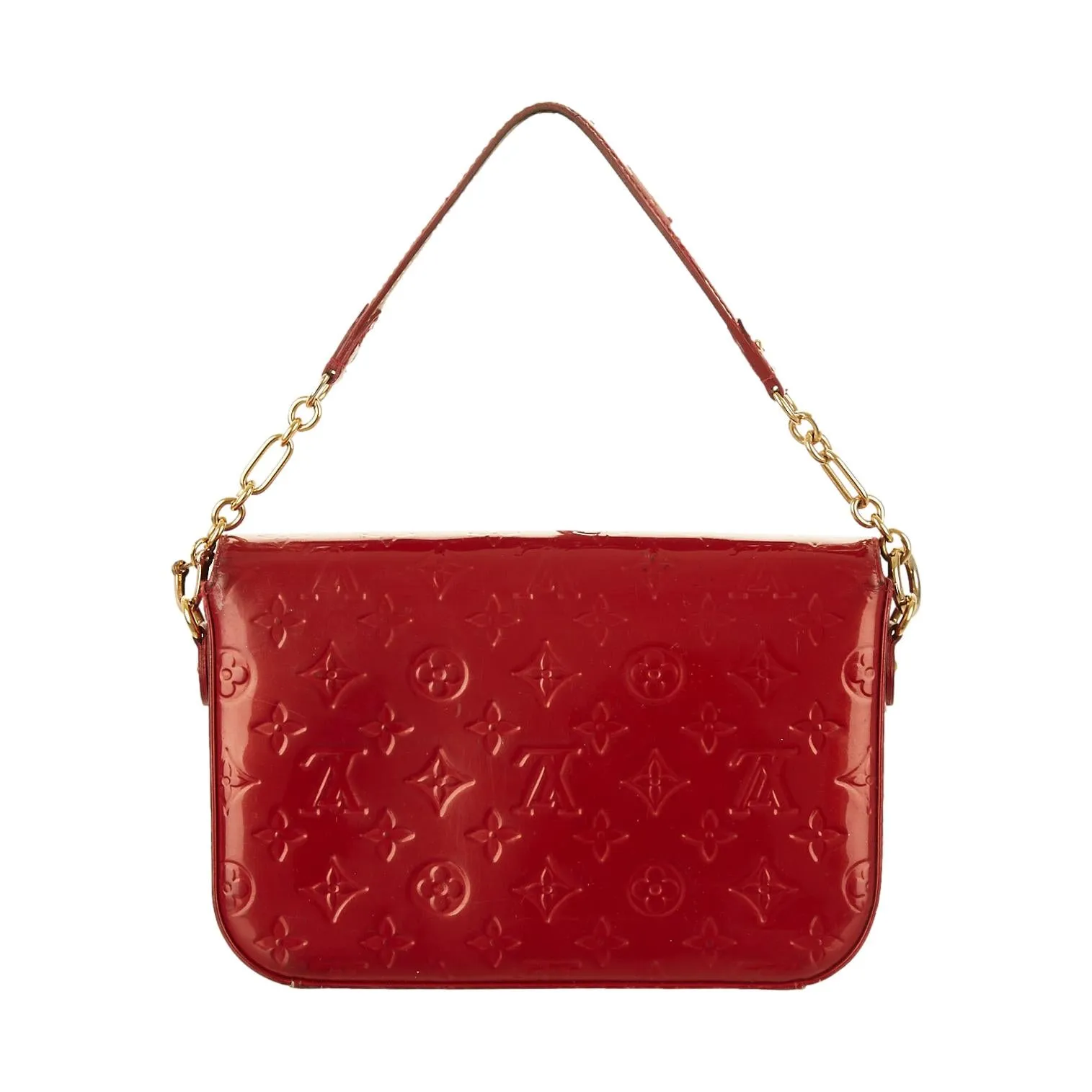 Louis Vuitton Red Monogram Patent Shoulder Bag