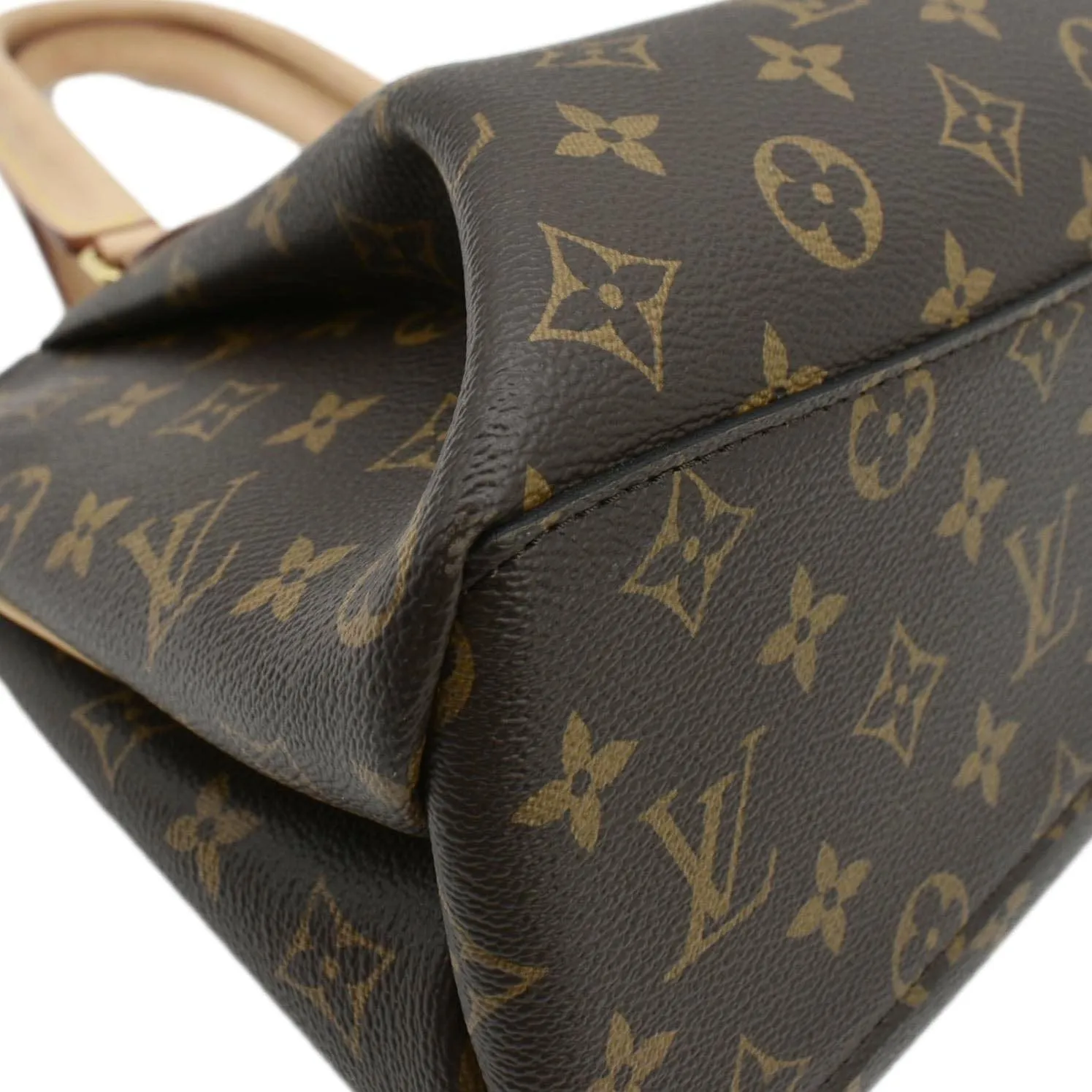 LOUIS VUITTON Rivoli PM Monogram Canvas Satchel Bag Brown
