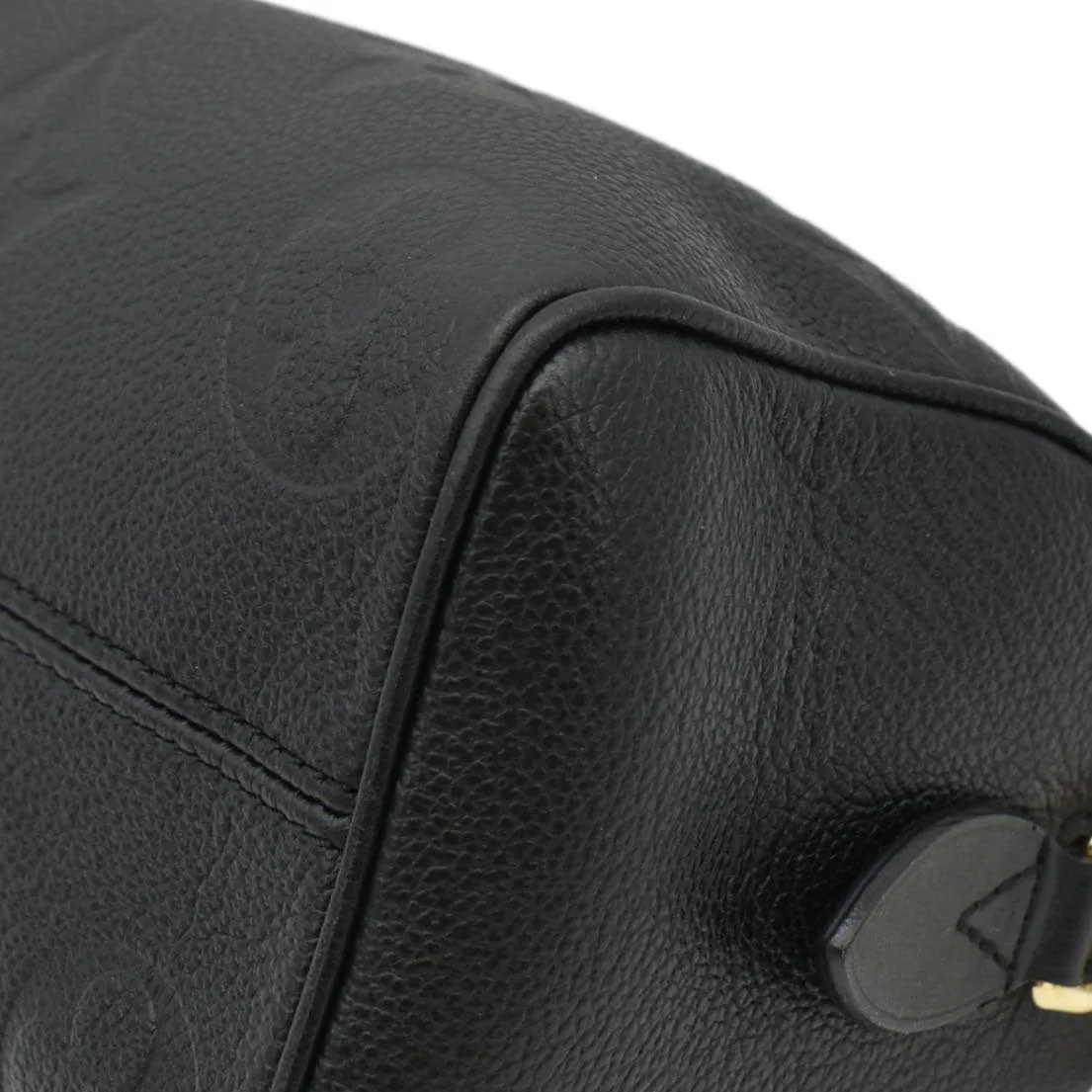 LOUIS VUITTON Speedy 20 Bandouliere Empreinte Leather Shoulder Bag Black