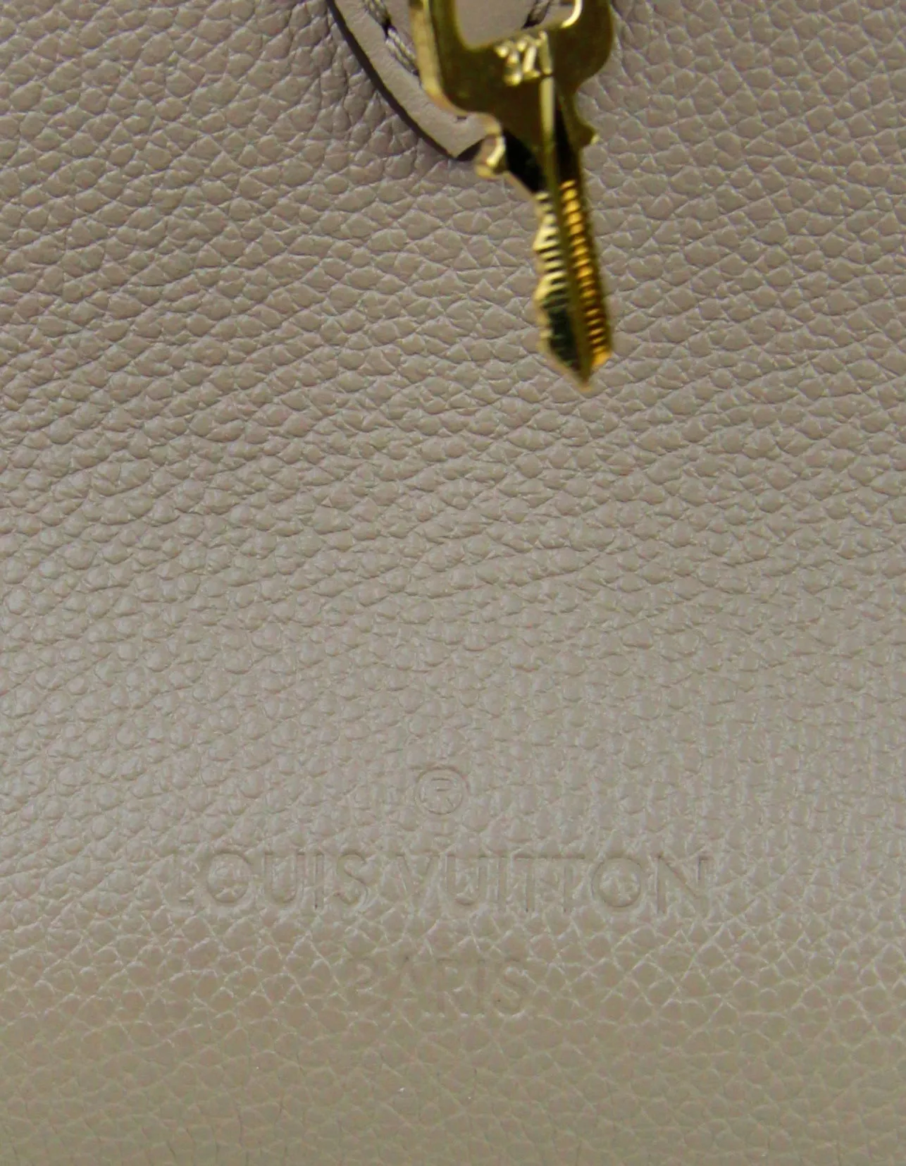 Louis Vuitton Tourterelle Empreinte Monogram Giant Speedy Bandouliere 25 Bag