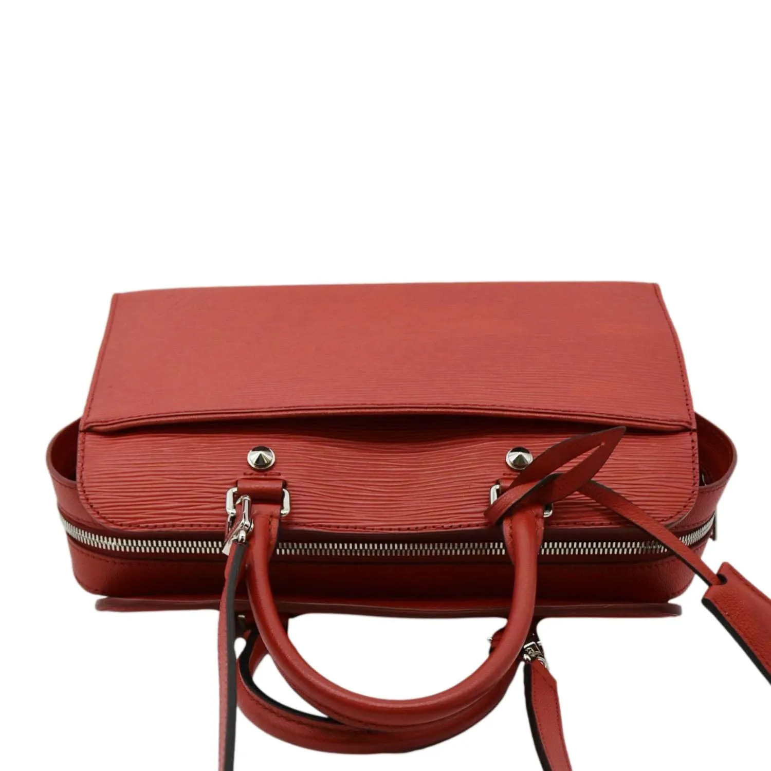LOUIS VUITTON Vaneau MM Epi Leather Shoulder Bag Red