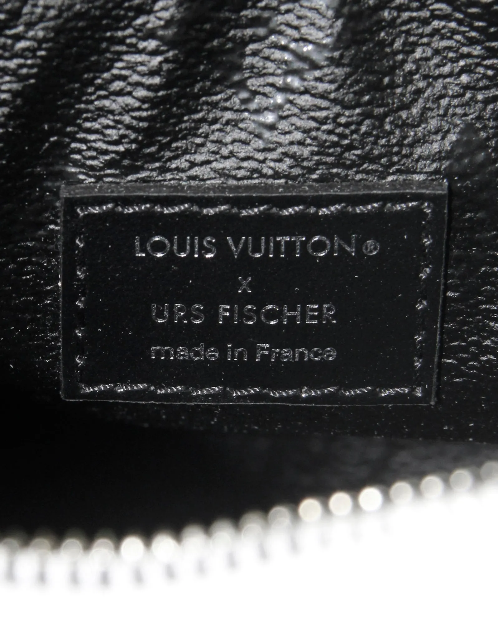 Louis Vuitton White/Black Urs Fischer Tufted Monogram Speedy Bandouliere 25