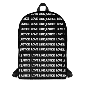 Love Like Justice Black Backpack