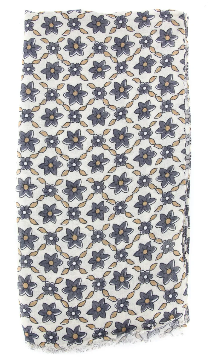 Luigi Borrelli Beige Wool Blend Scarf