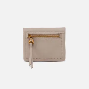 Lumen Mini Wallet In Pebbled Leather - Taupe